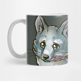 Pocket Cute Grey Fox Mug